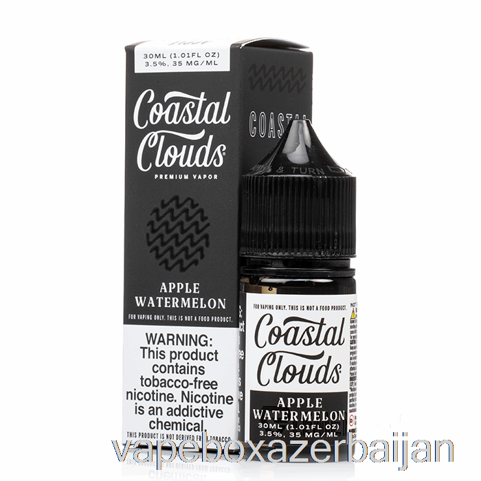 Vape Smoke Apple Watermelon SALT - Coastal Clouds Co. - 30mL 35mg